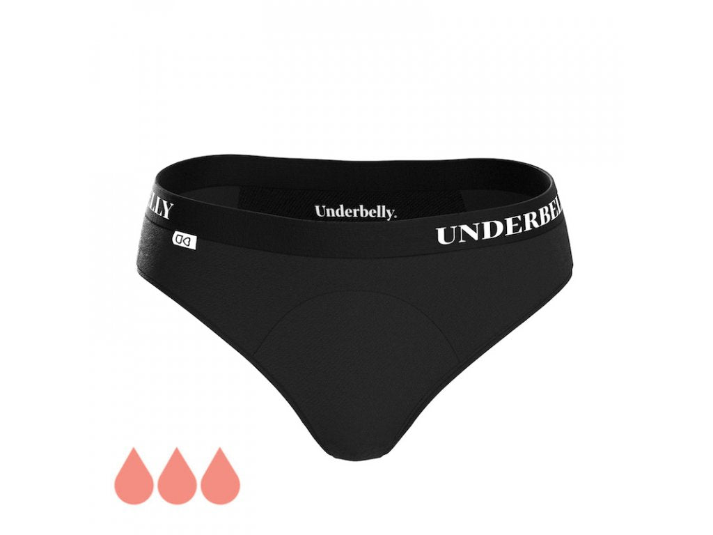 Menštruačné nohavičky Underbelly univers, Silnejšia menštruácia - čierne