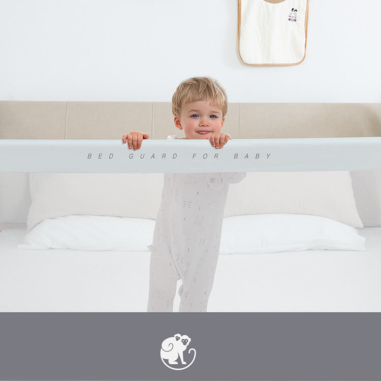 Zábrana na posteľ Monkey Mum® Popular - svetlosivá