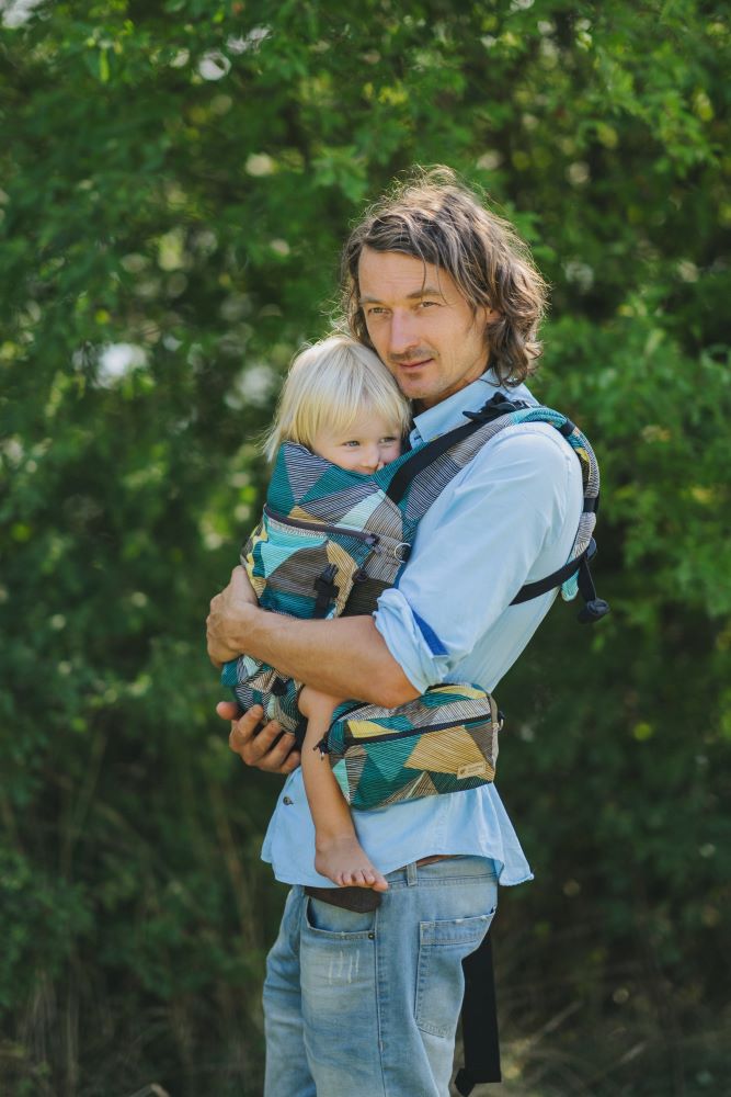 Monkey Mum® Ergonomické rastúce nosidlo Carrie - Pôvab geometrie