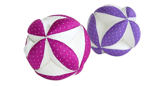 MyMoo Montessori úchopová loptička- Bodky/ružová