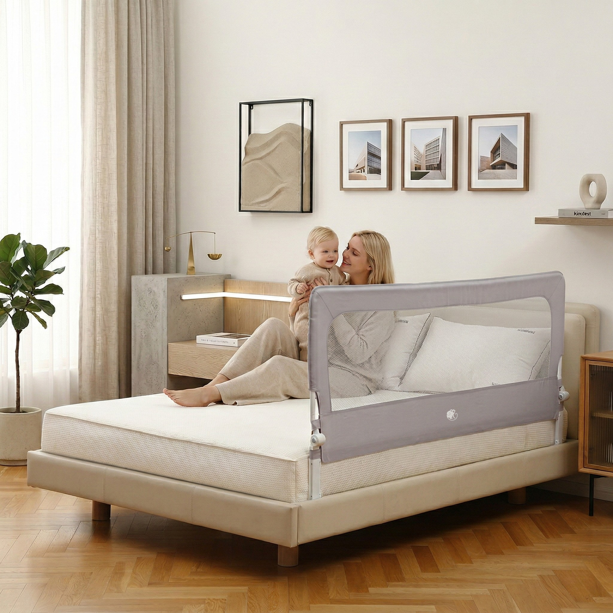Zábrana na posteľ Monkey Mum® Flip - rozbalená