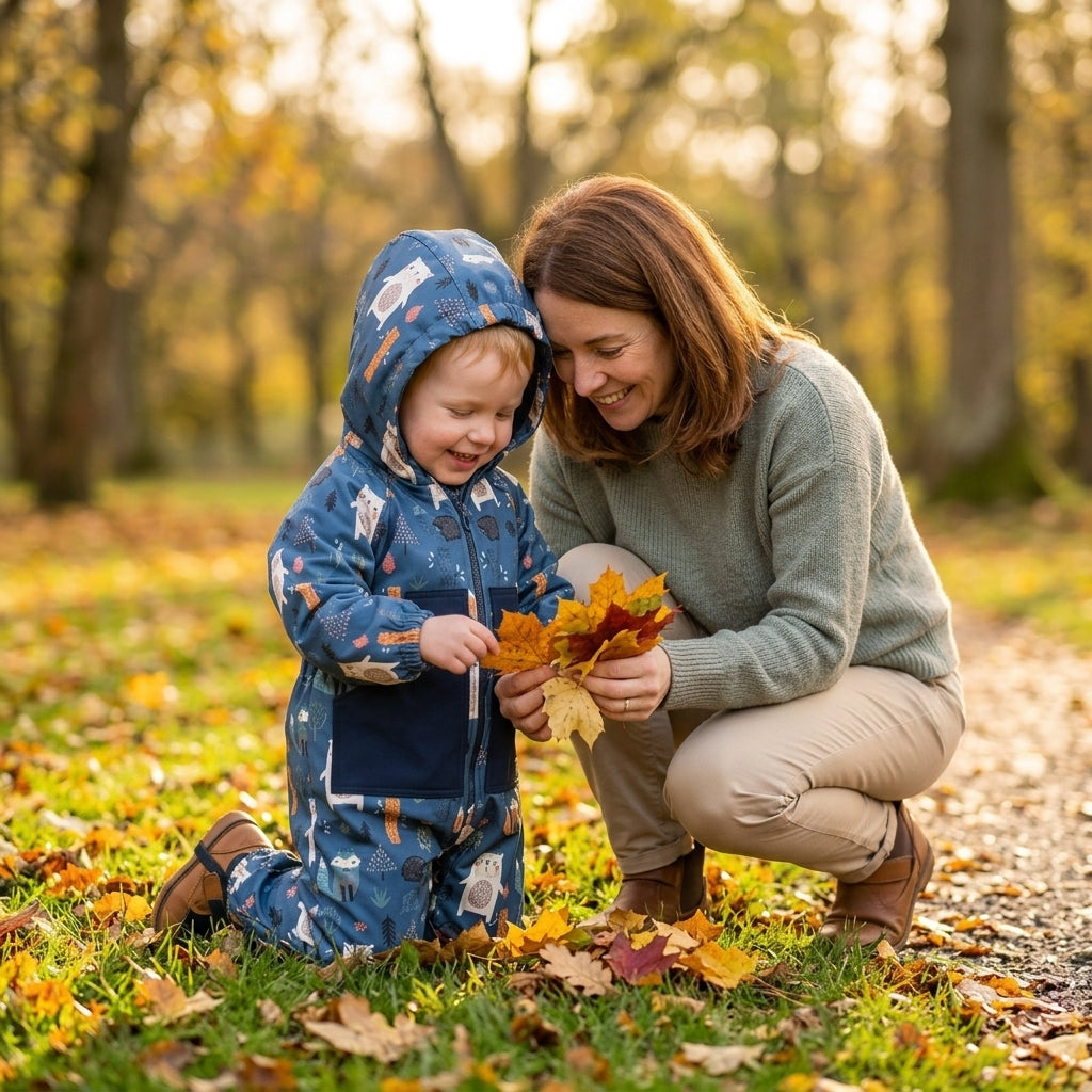 Monkey Mum® Softshellová kombinéza s membránou – Nočné zvieratká - veľ. 98/104, 110/116