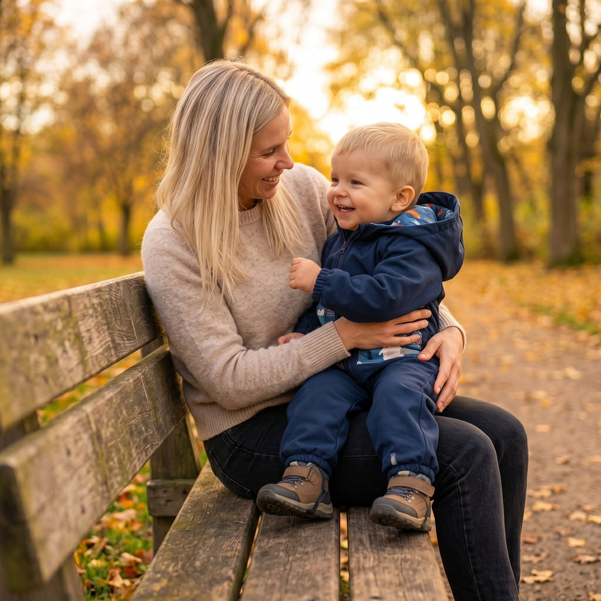 Monkey Mum® Softshellová kombinéza s membránou – Nočná obloha so zvieratkami - veľ. 98/104, 110/116