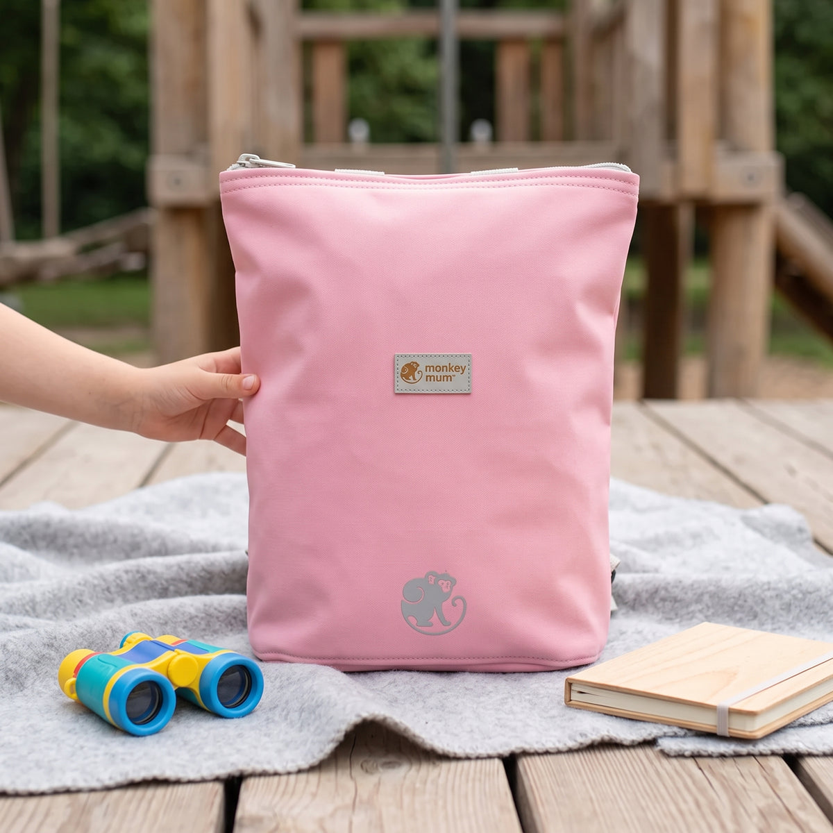 Detský softshellový batôžtek Monkey Mum® - Cukrová vata