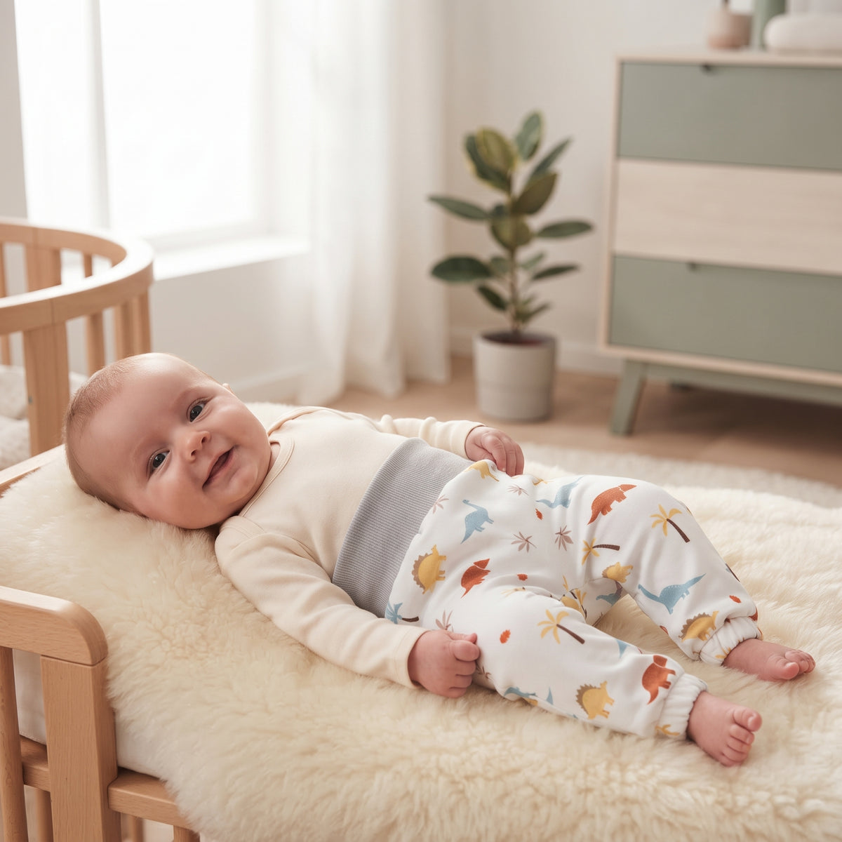 Detské softshellové nohavice s membránou Monkey Mum® - Dinosauří príbeh