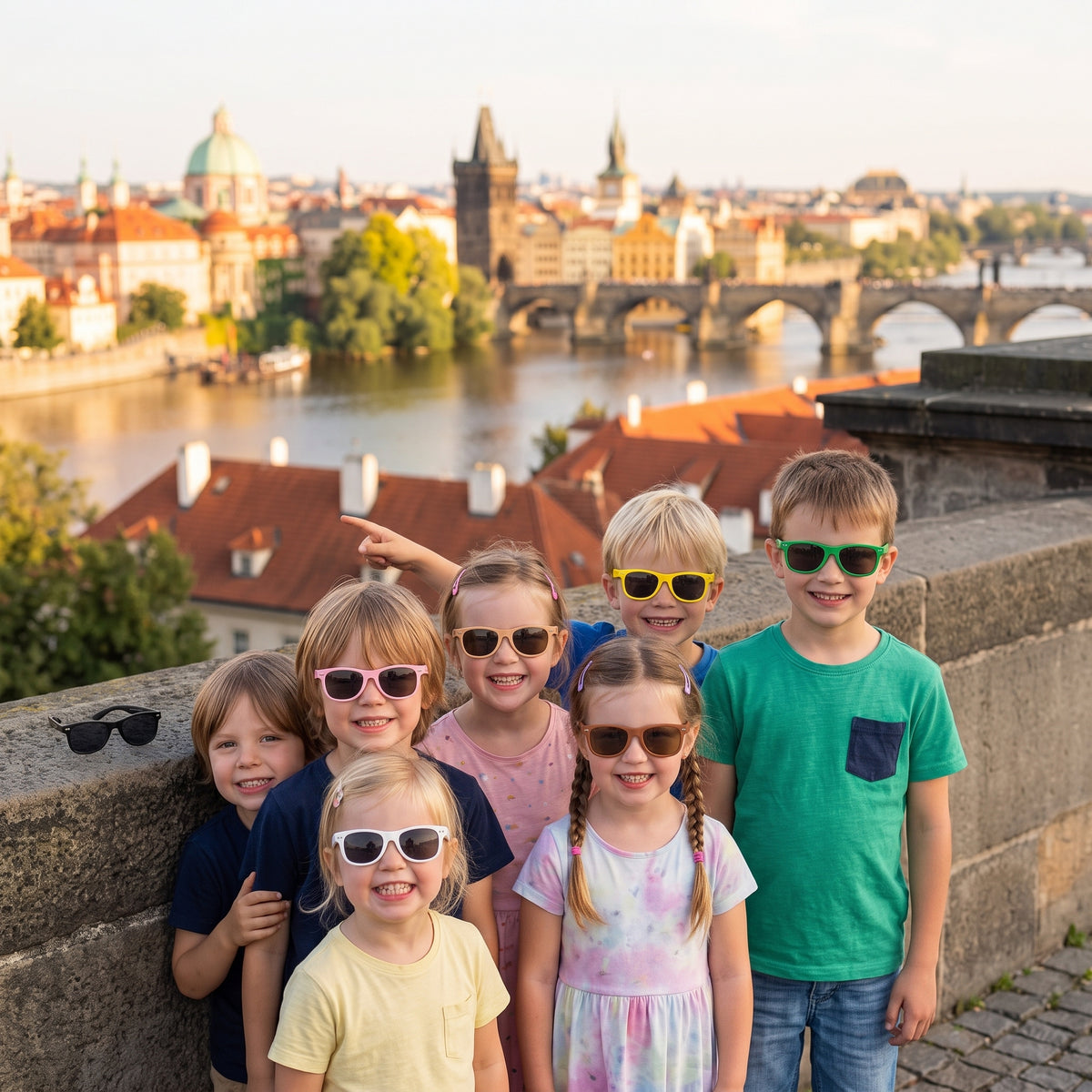 Detské slnečné okuliare Monkey Mum® - Vlčí dohľad - viac farieb