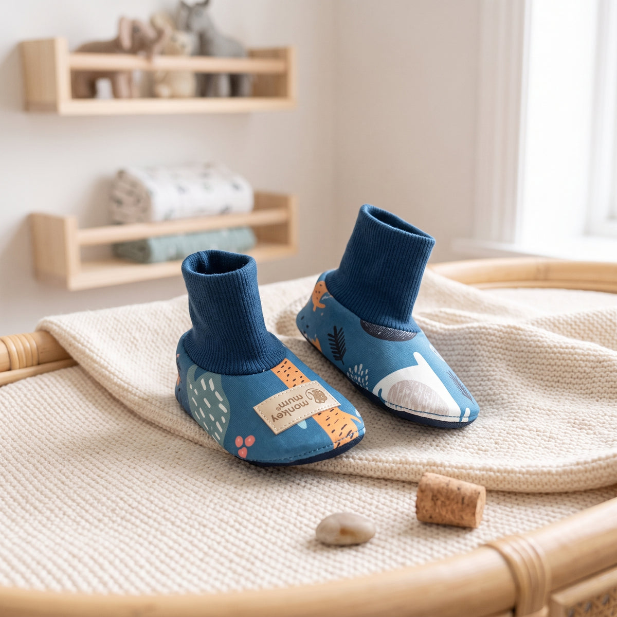 Monkey Mum® Softshellové capáčky s membránou - Nočné zvieratká