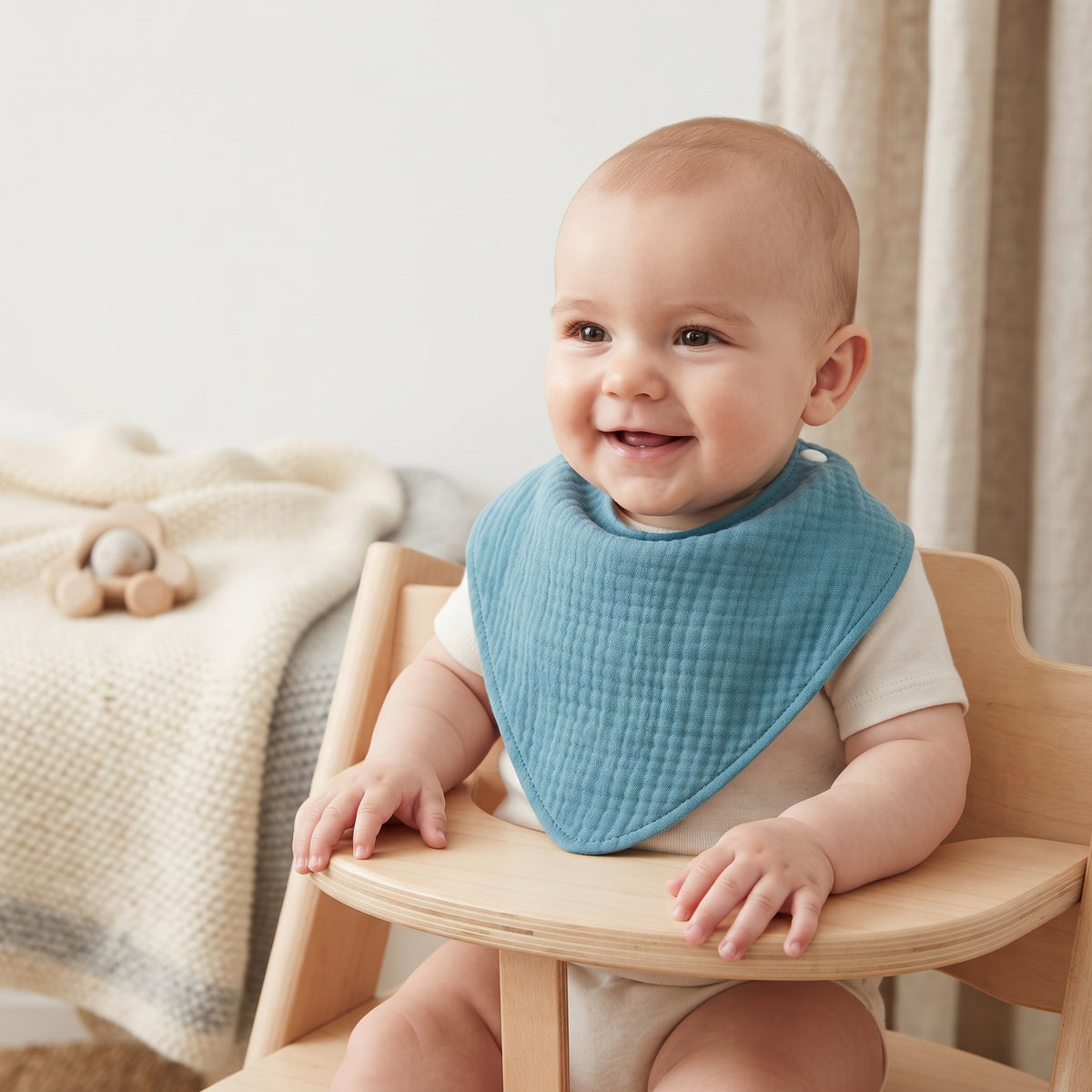 Mušelínový slintáčik Monkey Mum® - Mentolka