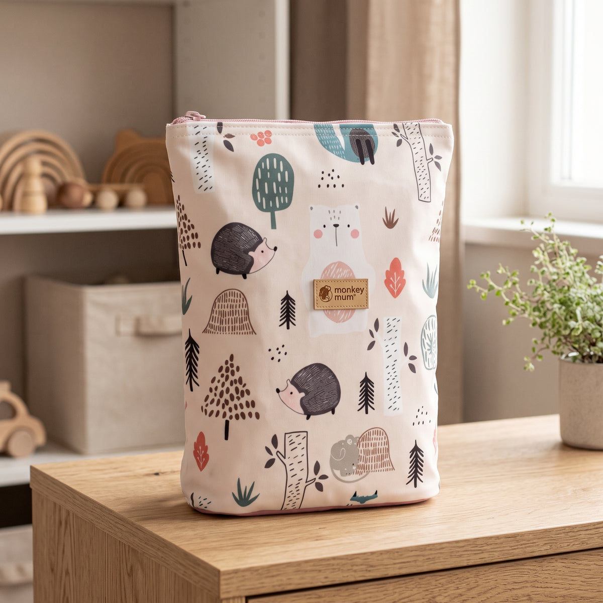 Detský softshellový batôžtek Monkey Mum® - Denné zvieratká