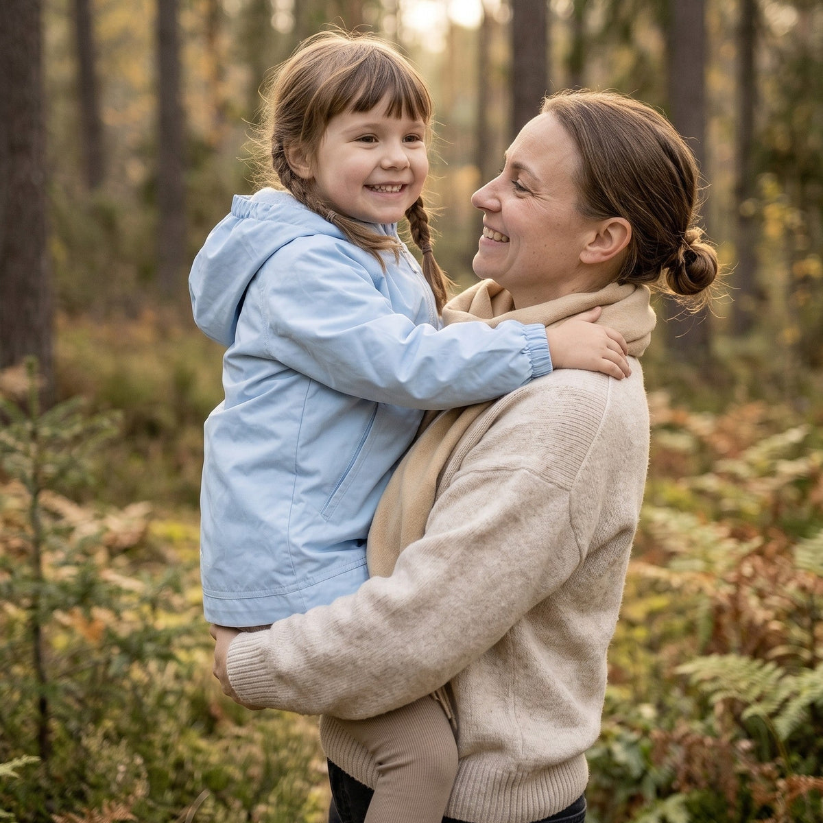 Monkey Mum® Šuštiaková bunda s raglánovým rukávom - Svetlomodrá