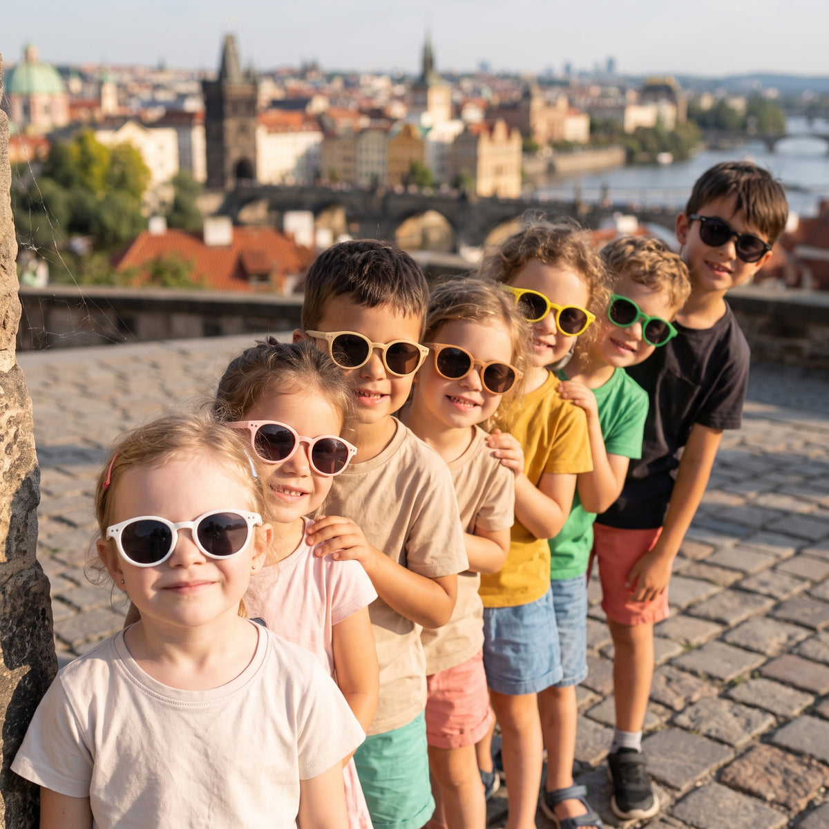 Detské slnečné okuliare Monkey Mum® - Psí pohľad - viac farieb