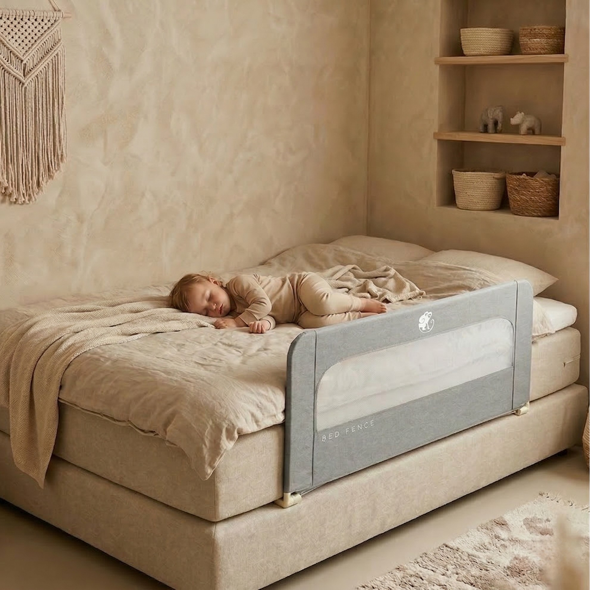 Zábrana na posteľ Monkey Mum® Short- rozbalená