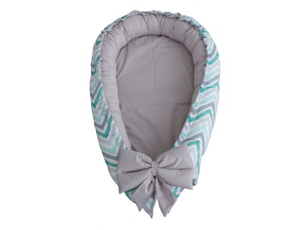 Hniezdočko - Cikcak Mint Grey