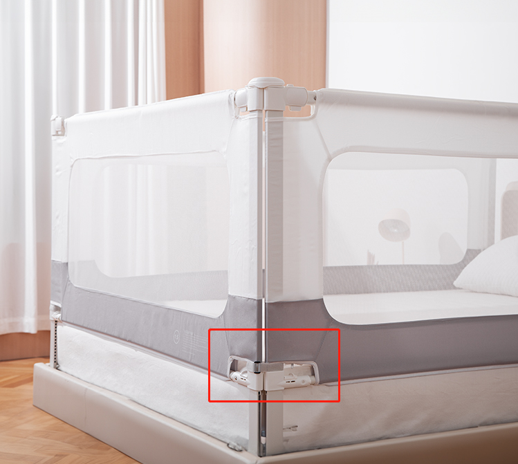 Zábrana na posteľ a ohrádka Monkey Mum® 2v1 Smart - rozbalená