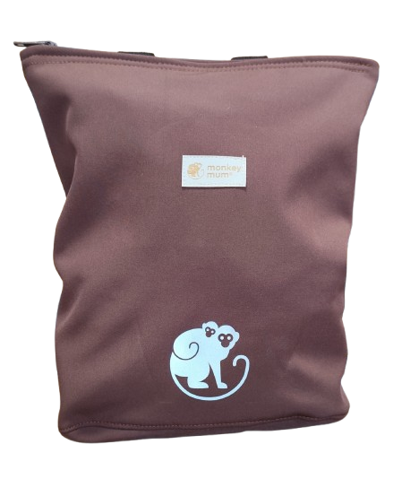 Detský softshellový batôžtek Monkey Mum® - Hnedý