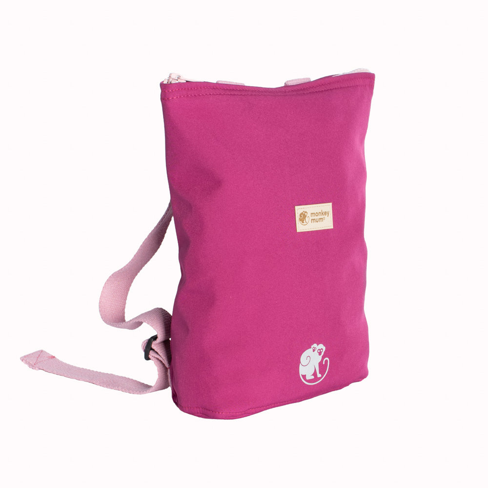 Detský softshellový batôžtek Monkey Mum® - Šťavnatá malina