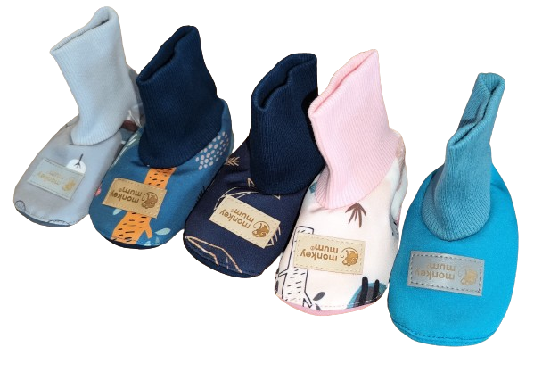 Monkey Mum® Softshellové capáčky s membránou - Vlci na bicykli