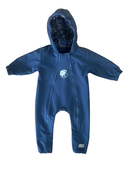 Monkey Mum® Softshellová kombinéza s membránou –Obloha dinosaurov - veľ. 62/68, 74/80