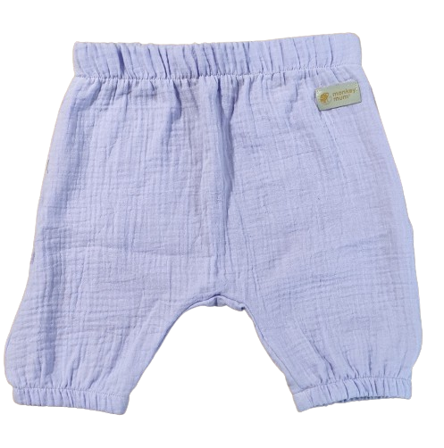 Mušelínové šortky Monkey Mum® - Fialka