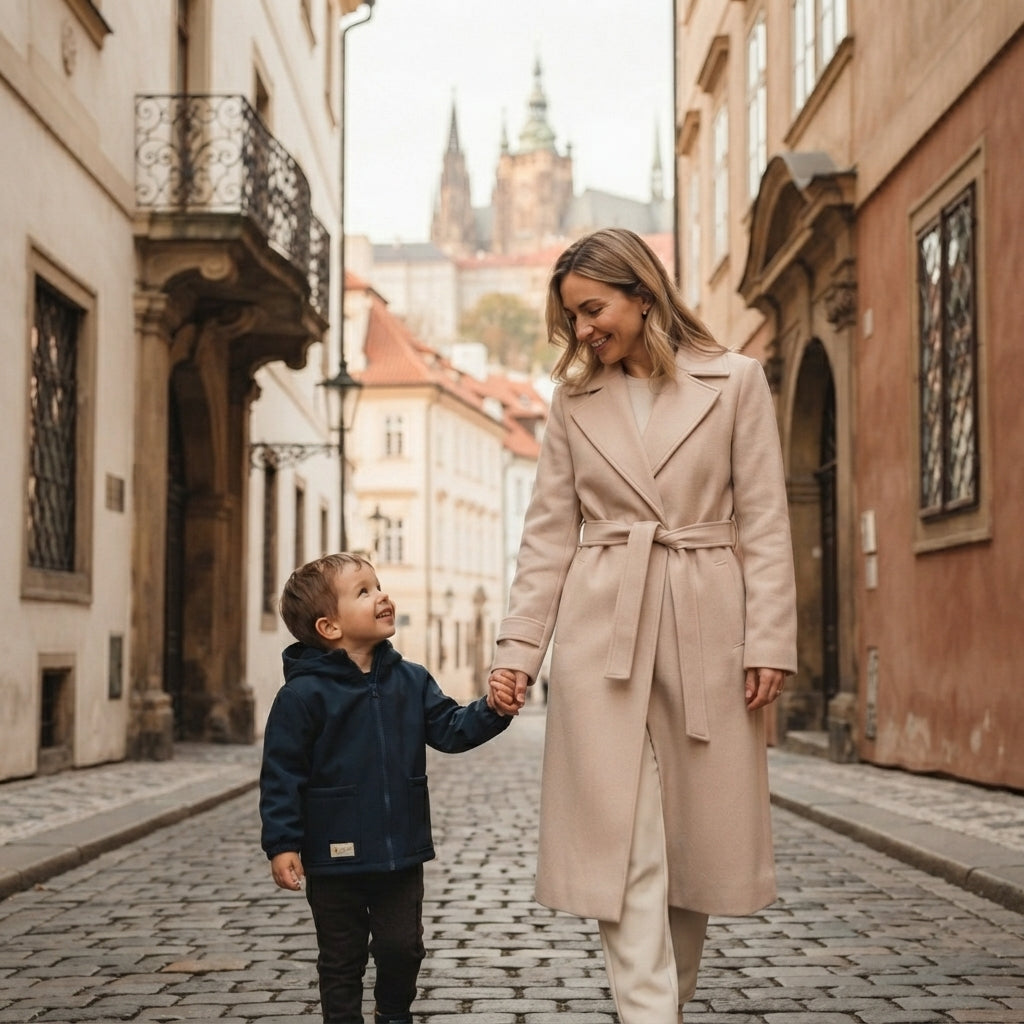 Detská softshellová bunda s membránou Monkey Mum® - Nočná obloha
