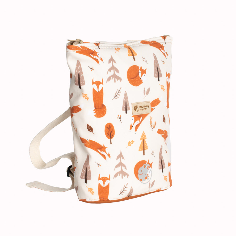 Detský softshellový batôžtek Monkey Mum® - Líščie hrátky