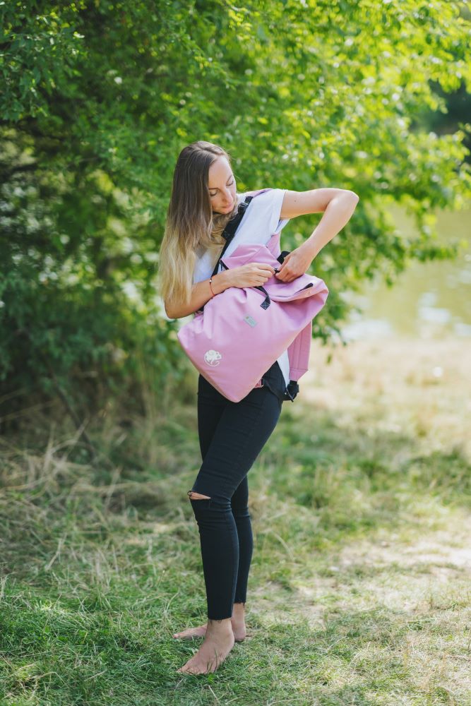 Monkey Mum® Integrovaný softshellový batoh k nosiču Carrie - Cukrová vata
