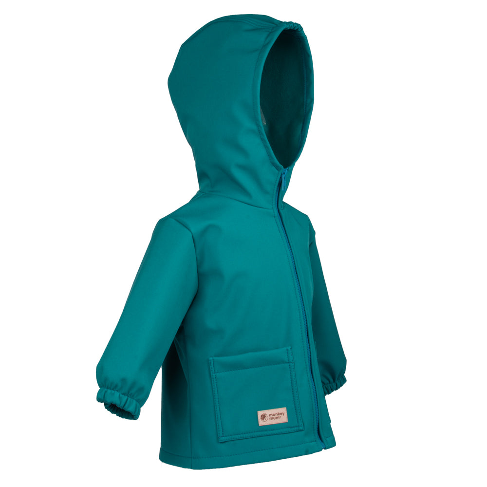Detská softshellová bunda s membránou Monkey Mum® - Veselá jašterica