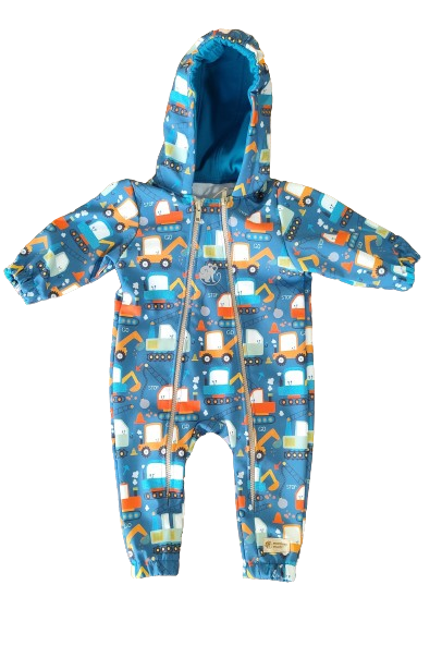 Monkey Mum® Softshellová kombinéza s membránou – Hravé stavenisko - veľ. 62/68, 74/80