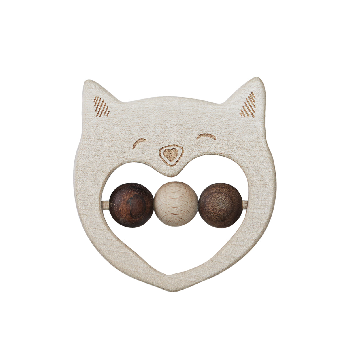 Wooden Story Hrkálka - Veselá mačička