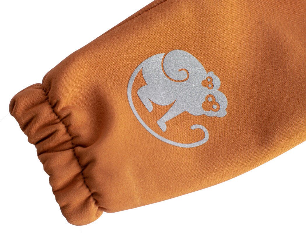Detské softshellové nohavice s membránou Monkey Mum® - Jesenné lístie