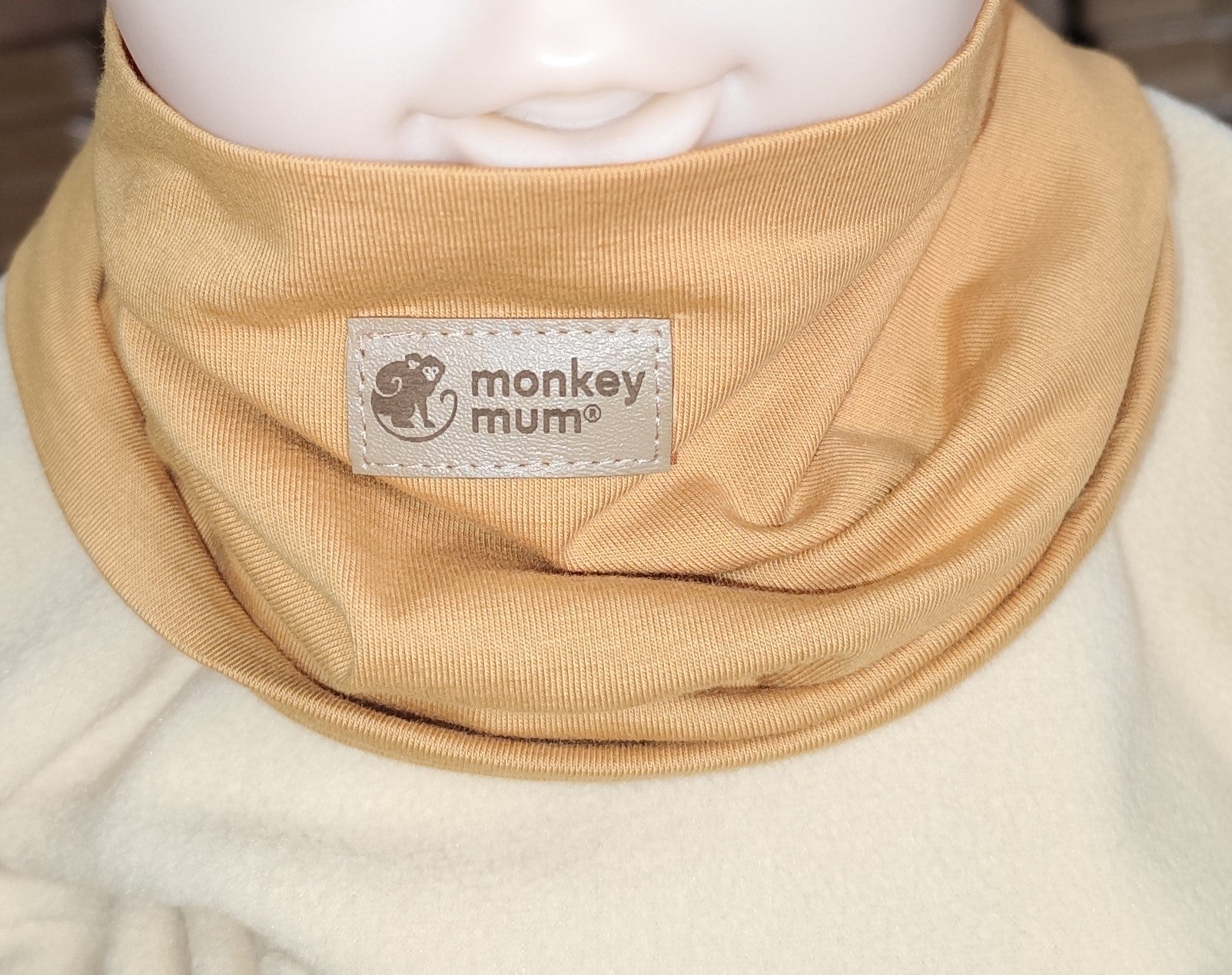 Nákrčník Monkey Mum® - Horčicový