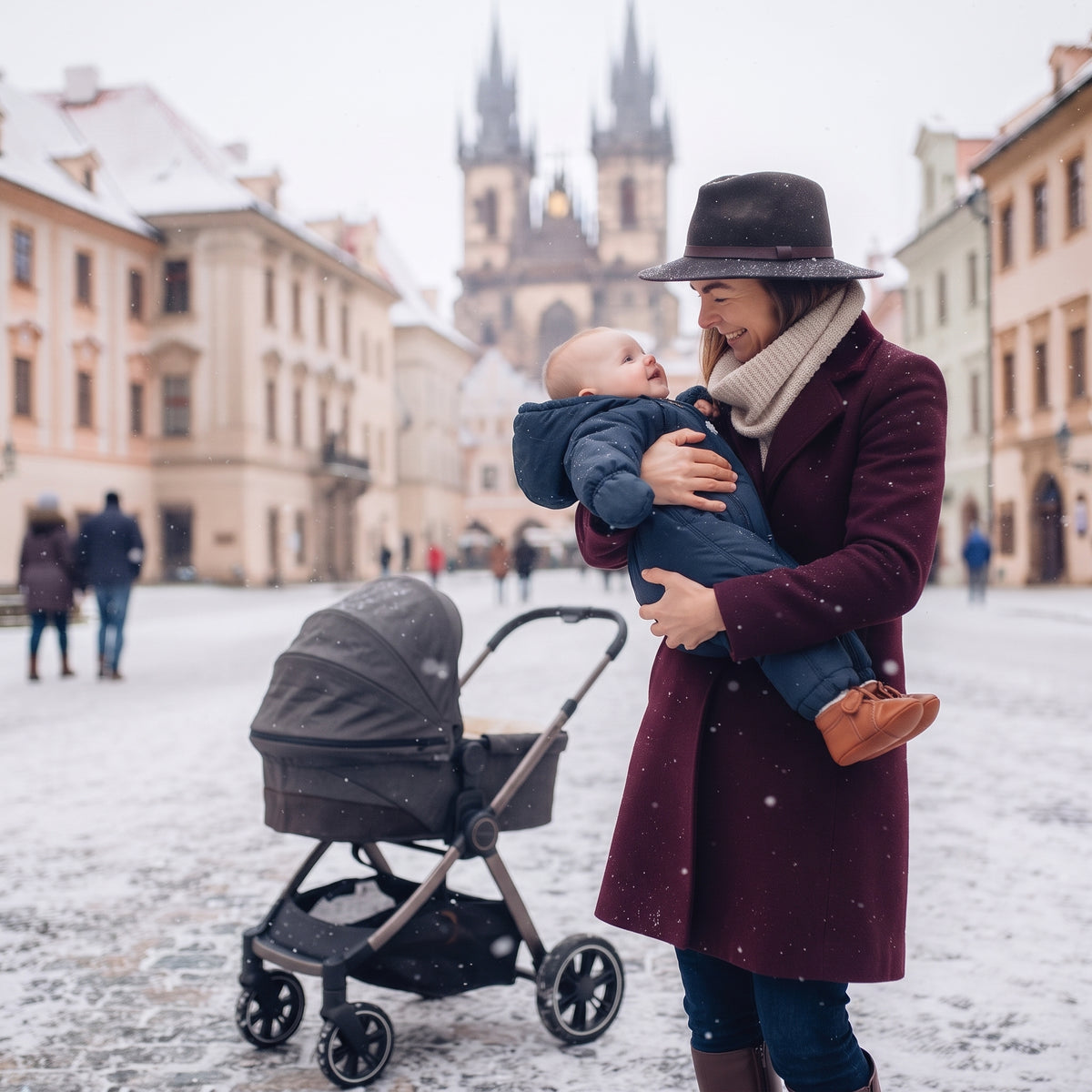 Monkey Mum® Detská zimná softshellová kombinéza s baránkom - Rozprávkový Večerníček - veľ. 62/68, 74/80