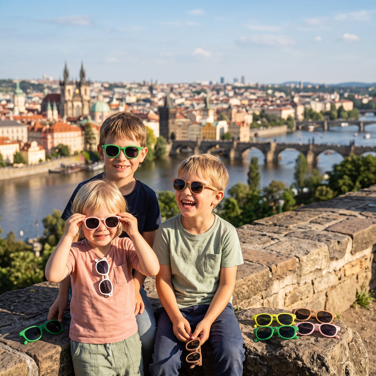 Detské slnečné okuliare Monkey Mum® - Tigria bystrosť - viac farieb