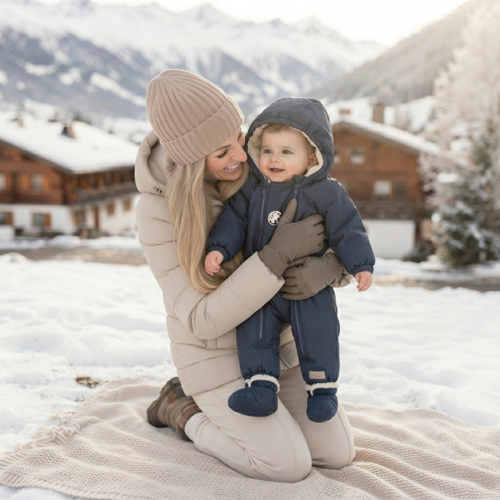 Monkey Mum® Detská zimná softshellová kombinéza s barančekom - Rozprávkový večerníček, 2. akosť - vel. 62/68