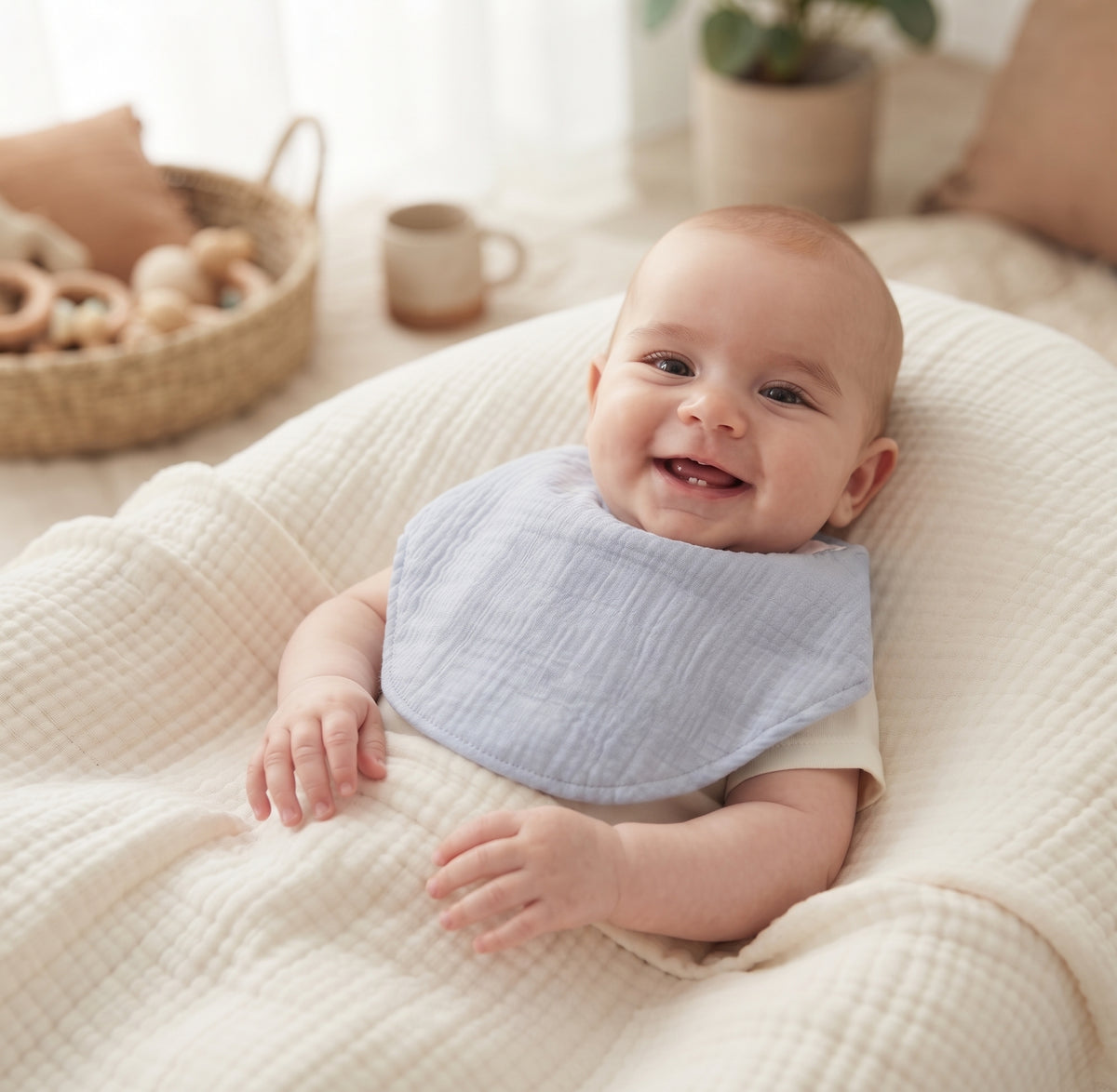 Mušelínový slintáčik Monkey Mum® - Fialka