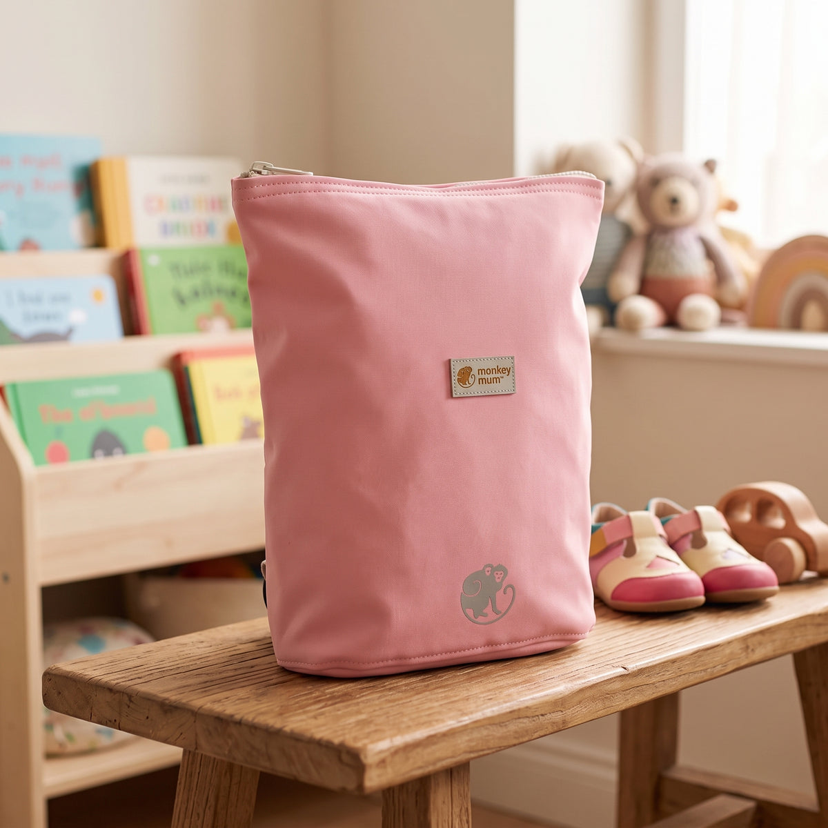 Detský softshellový batôžtek Monkey Mum® - Cukrová vata