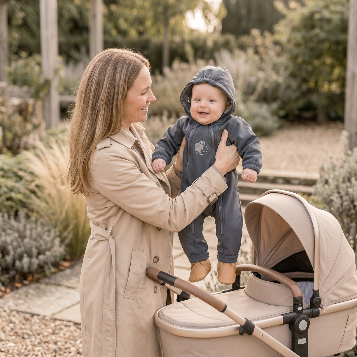 Monkey Mum® Softshellová kombinéza s membránou – Tajuplný výlet - veľ. 62/68, 74/80