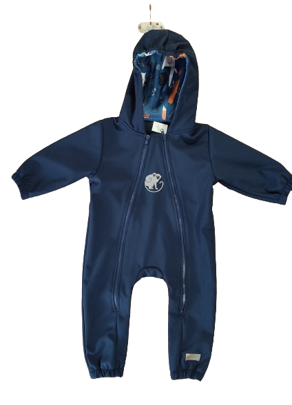 Monkey Mum® Softshellová kombinéza s membránou – Nočná obloha so zvieratkami - veľ. 62/68, 74/80