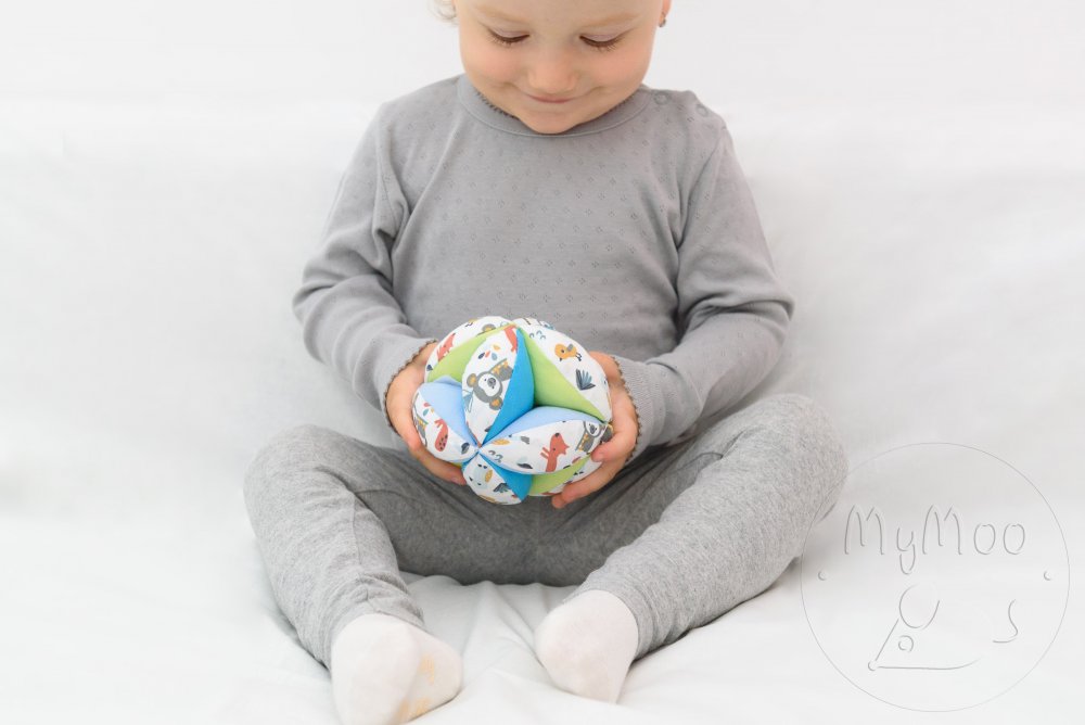 MyMoo Montessori úchopová loptička - Zvieratká