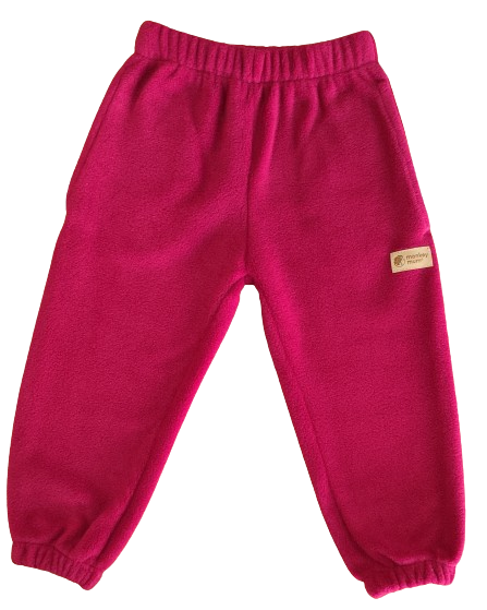 Monkey Mum® Flísové tepláčky - Vínové