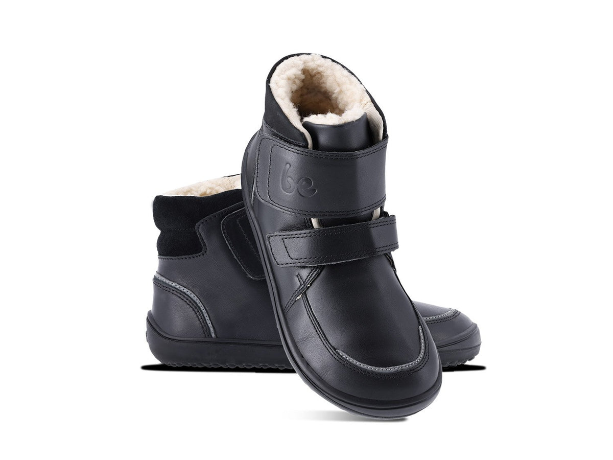 Be Lenka Detské zimné barefoot topánky Panda 2.0 - All Black