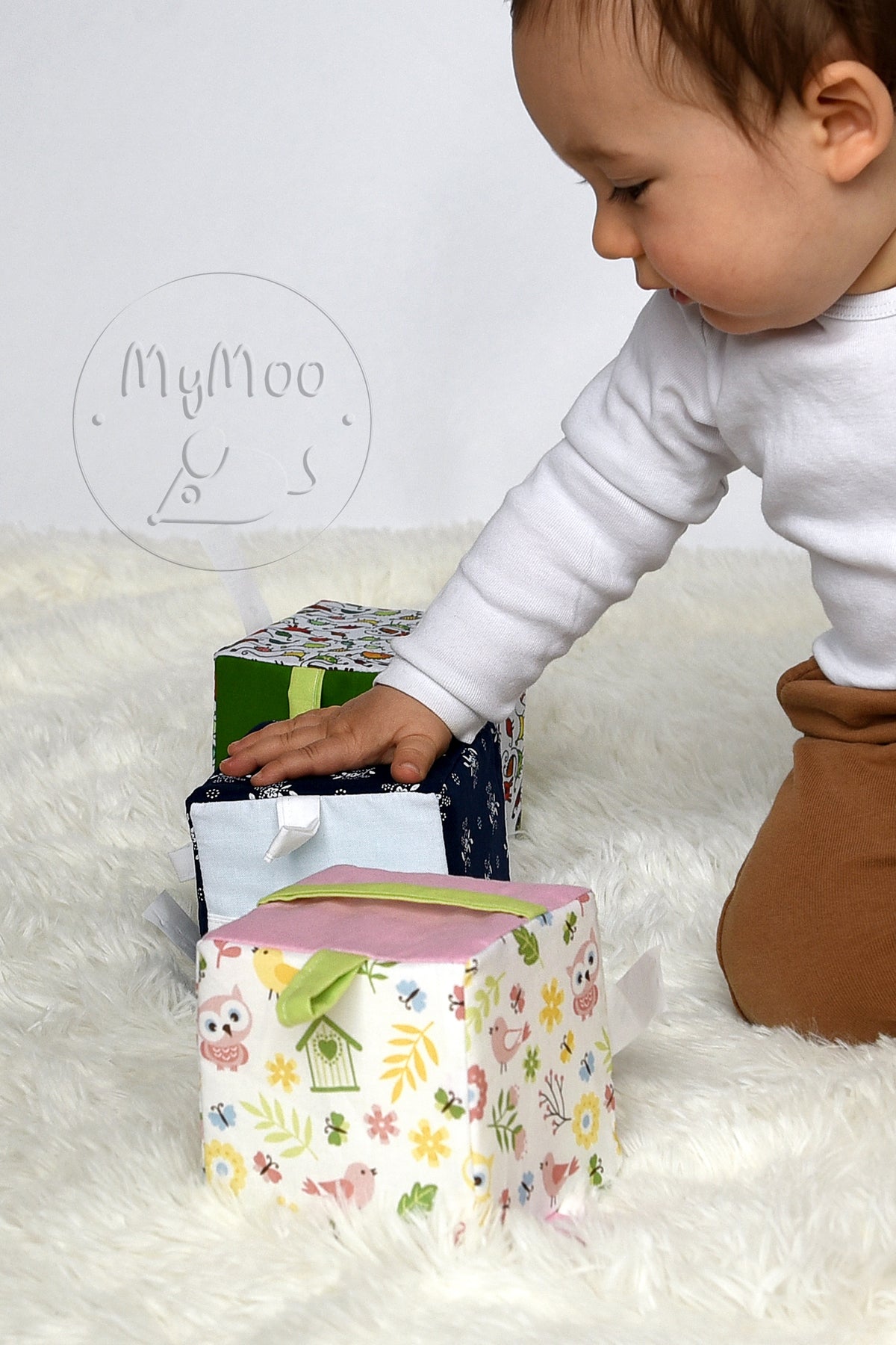 MyMoo Úchopová kocka Busy cube - Jarná