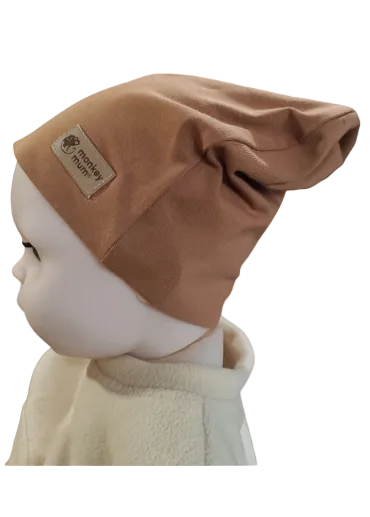 Čiapka Monkey Mum® - Svetlohnedá