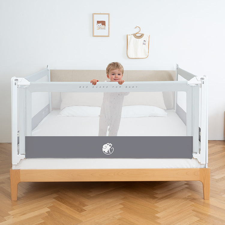 Zábrana na posteľ Monkey Mum® Popular - svetlosivá