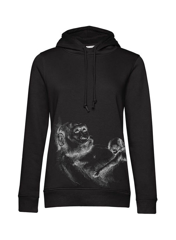 Kojacia mikina Monkey Mum® čierna - opička