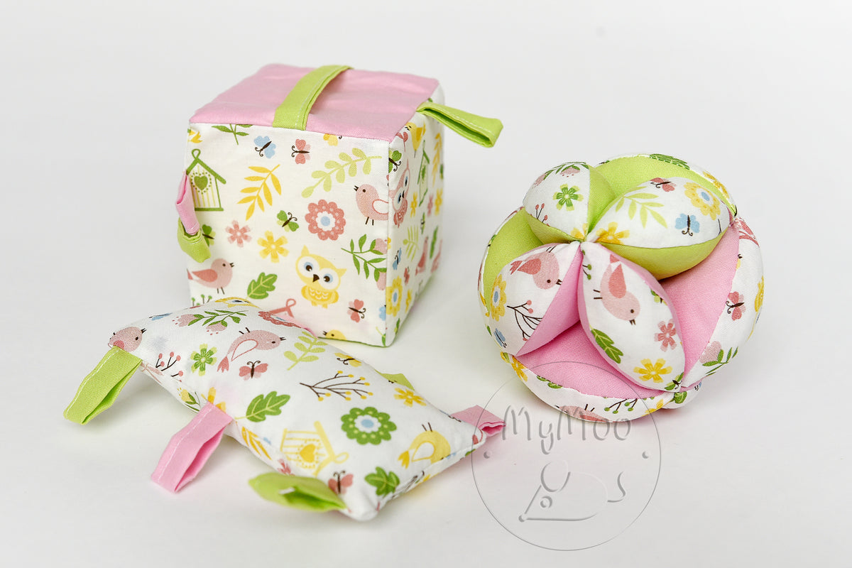 MyMoo Úchopová kocka Busy cube - Jarná