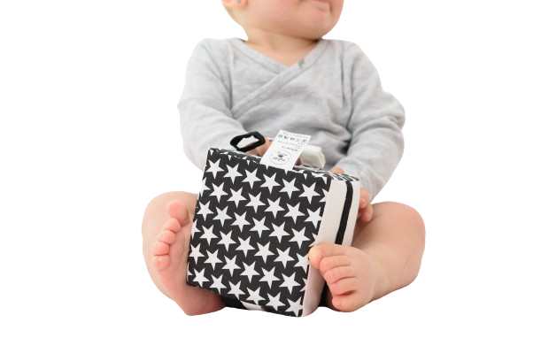 MyMoo Úchopová kocka Busy cube - Čiernobiela