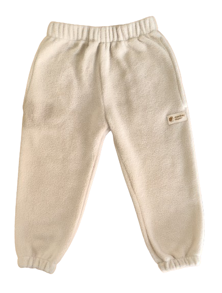 Monkey Mum® Flísové tepláčky - Béžové